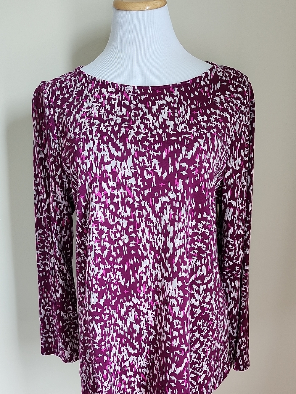 Chico's Long-Sleeve Top Purple & Magenta Size Large (12)